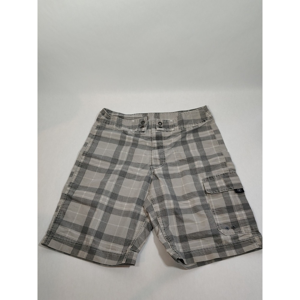 Y2K Converse One Star Plaid Cargo Shorts Mens Size 30 Grey White‎ Casual Beach